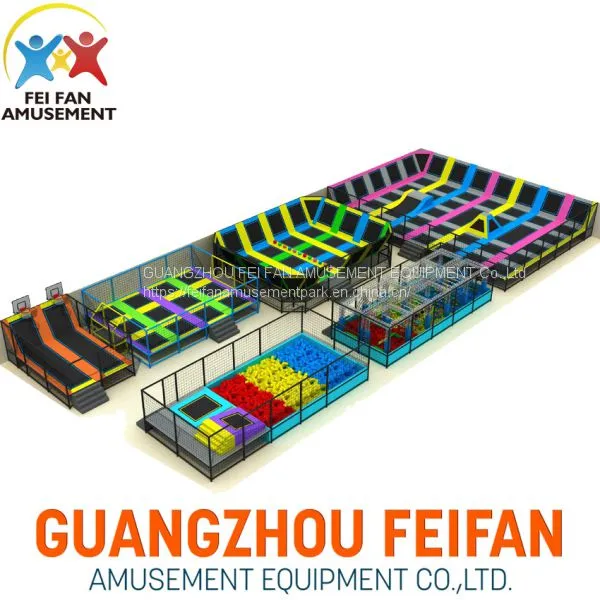 Large Safety Net Indoor House Trampoline Park Prices for Kid photo-4
