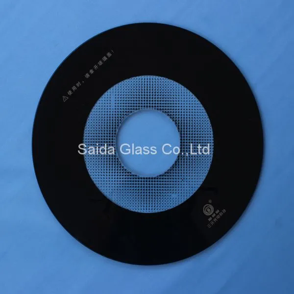 Customised Float Glass Top Cover Glass in Round Shape for Smart Cooker photo-3