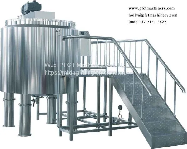 1000L Hand Washing Liquid Preparation Mixing Vessel photo-2