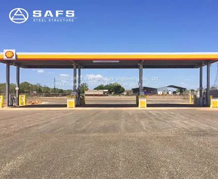 Easy Installation Steel Space Frame Petrol Station Canopy photo-5