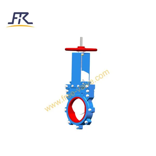 FRZ73PU Urethane Rubber Seat Knife Gate Valve for High Abrasive Slurry photo-4