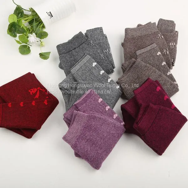 Autumn and Winter Computer Jacquard Wool Warm Pants Children's Warm Pants photo-3
