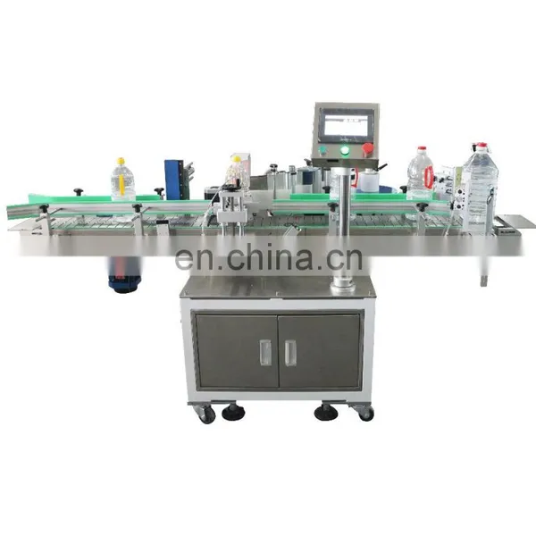 Low Cost Automatic Paint Can Labeling Machine , Oil Drum Bottle Labeler photo-2