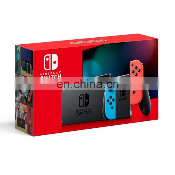 Nintendo Switch With Neon Blue and Neon Red Joy Con HAC 001(01) Game Console