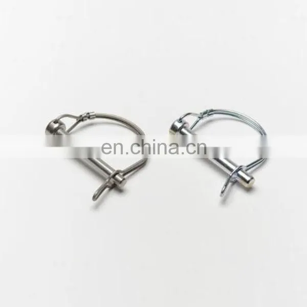 Cartbon Steel Round Handle Style Wire Tab Lock Pins Snap Lock Pin Safety Lock Pin photo-5
