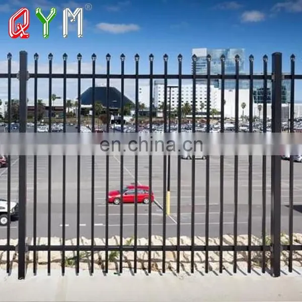 Spear Top Weld Picket Fence Square Post Hot-dip Galvanized and Powder Coated photo-2