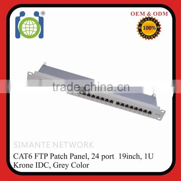 24 Ports CAT.6 Shielded 8p8c Patch Panel photo-2