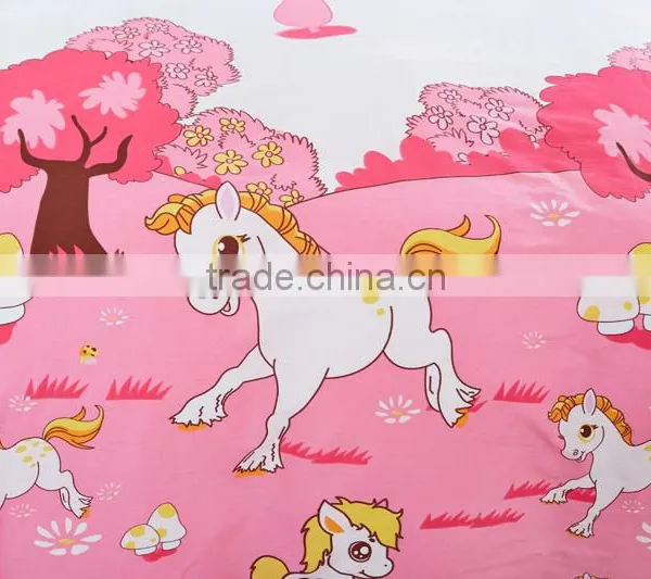 Good Quality Cartoon Horse Print Best Bedding Sets China 4pcs Life Comfort Sheet Set photo-3