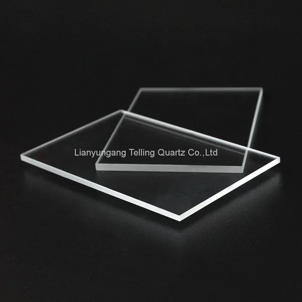 Customized Optical Quartz Plate Suqare Quartz Glass Window Plate Fused Silica Quartz Slice photo-4