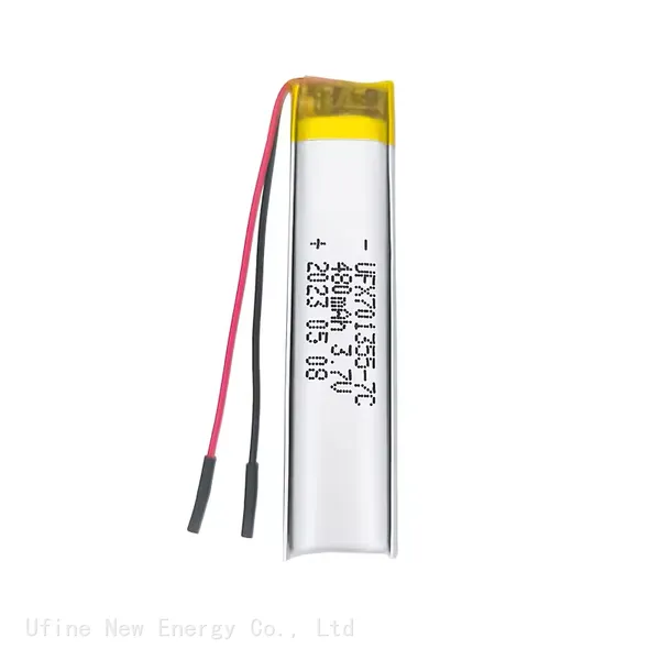 Lithium Ion Battery Manufacturer Customized High Discharge Rate Battery UFX 701355 7C 480mAh 3.7V Powered For Mini Drone