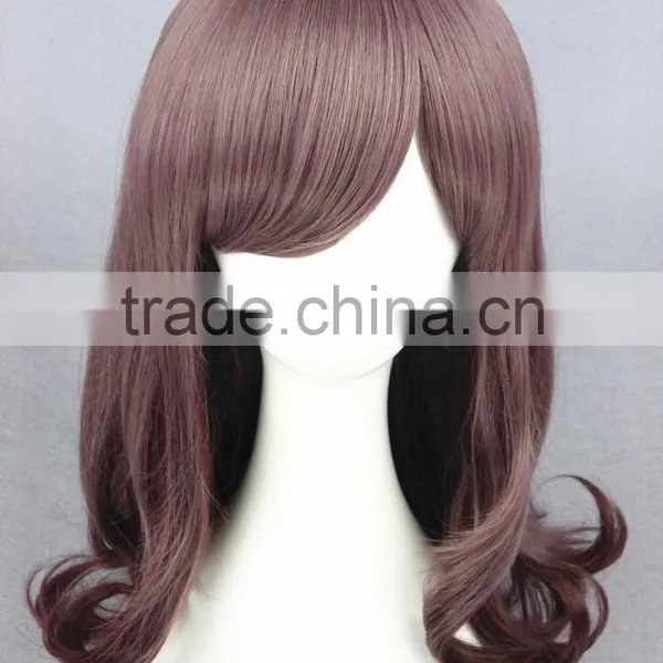 Cheap 40CM Medium Short Taro Color Cosplay Lolita Girls Wig Anime Cosplay photo-2