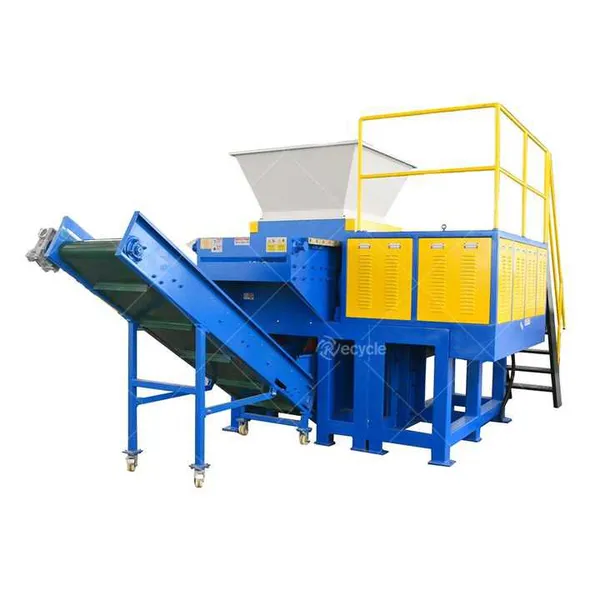Plastic Blue Barrel, Pallets, Plates Hard Plastic and Films, Bags, Foil Plastic Single Shaft Shredder Machines photo-4