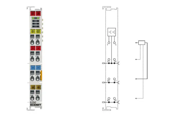 BECKHOFF EL2262 EtherCAT 2 Channel Digital Output Module 24V DC High-Speed PLC Industrial Automation IO Terminal photo-2