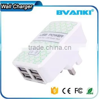 2016 Lastest Design High Speed Wholesale US EU UK AU Plug 4.5 A Led Flashlight Usb 4 Port Universal Portable USB Charger photo-6