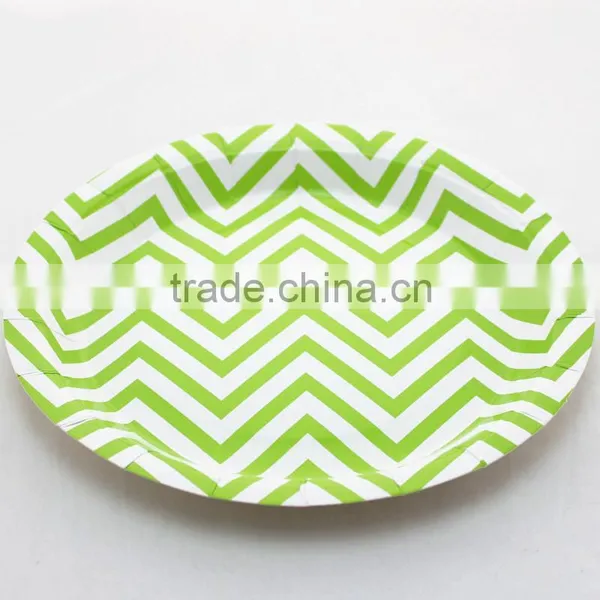 Birthday Products Supplies 7 Inch Mix Pattern Round Paper Plates photo-5