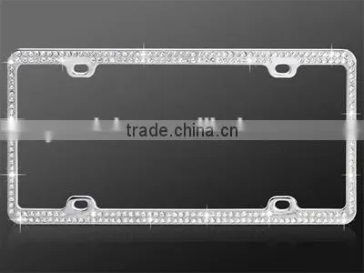 Custom Color Crystal BLING License Plate Frame Car Screws and Caps photo-5