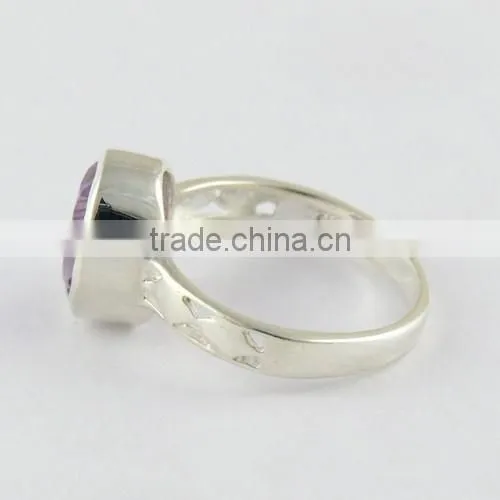 Energe Bloom Amethyst Ring, Wholesale Silver Jewelry, Indian Silver Jewelry photo-3