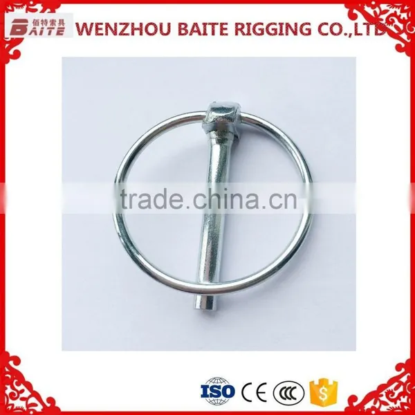 ISO 9001-2008 OEM High Precision Nickel Plated Safety Linch Pin Lynch Pin Wire Lock Pin China Rigging Hardware Manufacture Quality Choice photo-2