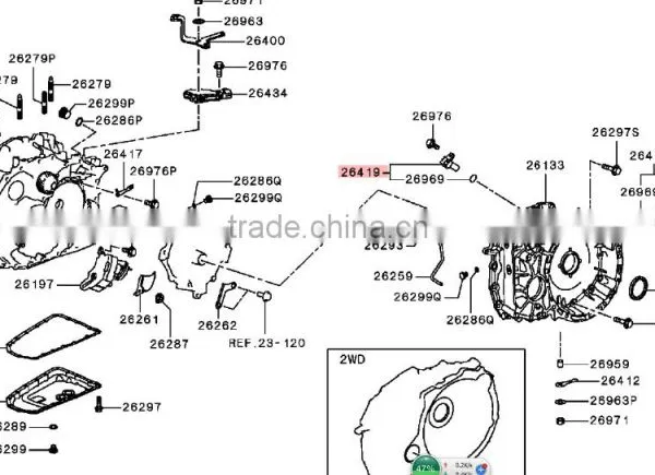 AT Speed Sensor For Mitsubishi L200 Sport Pajero 4D56 KB4T KH8 KH9 4M41 V93 V97 V98 K96 CS3A MR518300 MR534577 8651A111 MD759163 photo-4
