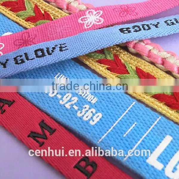 2015 New Fashion Low Price Custom Narrow Woven Tape