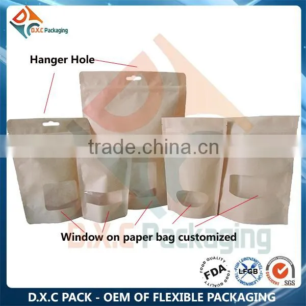 Manufacture Food Grade Kraft Bags With Window photo-3