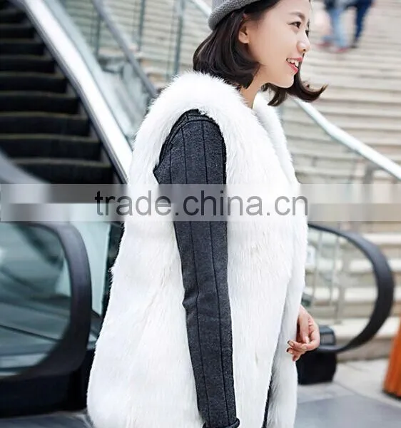 QYQX-001 High Quality Blue Fox Fur Vest photo-6