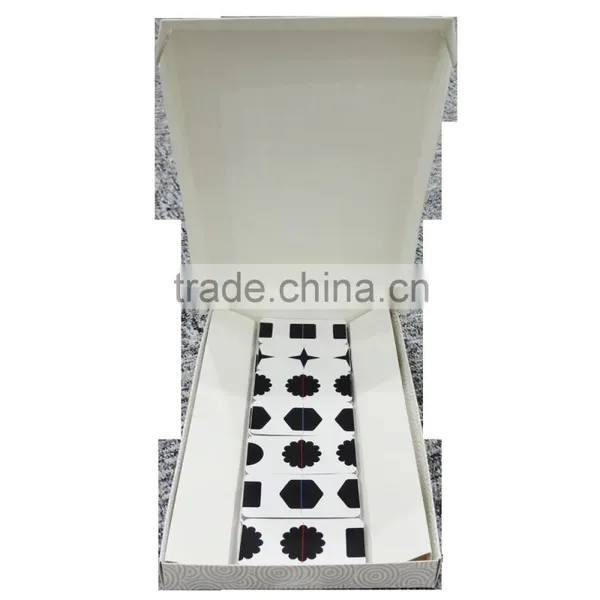 Domino Shape Chains Children Educational Paper Game Enterainment Interative Playing Toy
