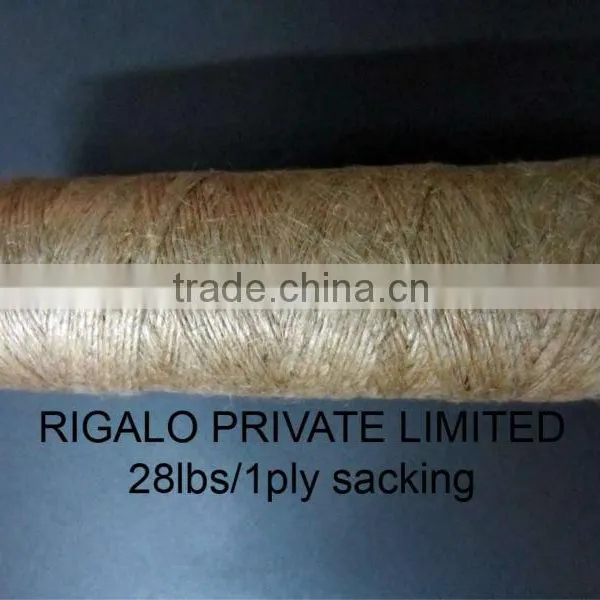 28lbs/1ply Sacking Jute Yarn / Jute Cord / Jute Twine / Hessian / CB / CRM / CRT / CRX