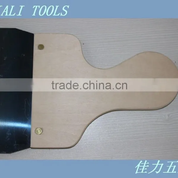 Blue Carbon Steel Scraper / Wooden Handle Tools / Paint Scraper photo-2