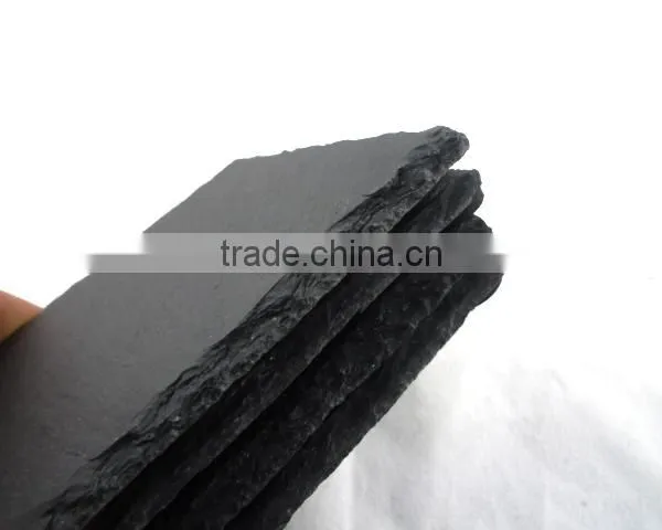[factory Direct] 10X10cm Natural Edge Square Slate Coaster Item BD-1010SD2A Quality Choice photo-3