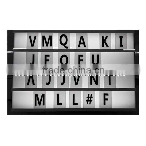 A3 Size LED cinematic light box DIY letter lamp
