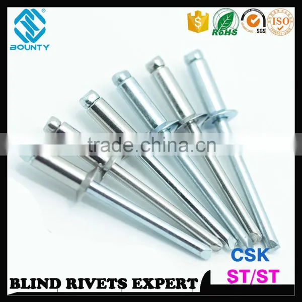 ISO 15980 STEEL RIVET BODY STEEL MANDREL COUNTERSUNK ST/ST RIVETS photo-2