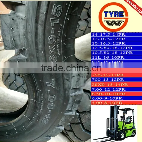 DIAGNAL BIAS NATUAL RUBBER Fork lift inner tube tires, fork lift tyre, industrial tyres