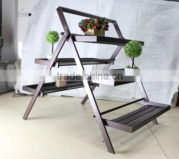 Foshan JHC/Decorative Flower Shelf For Garden/metal Flower Shelf