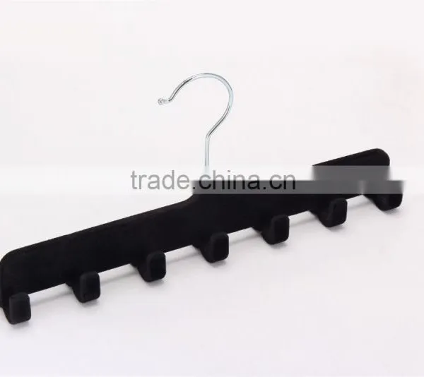 Standby Velvet Flocked Belt Hanger Gentlemen Custom Suit Hangers Tie Organizers photo-3