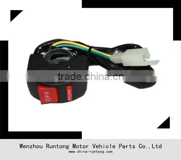 Black Motorcycle Fog Light Switch 7/8" Handlebar 12v DC Electrical System. photo-2