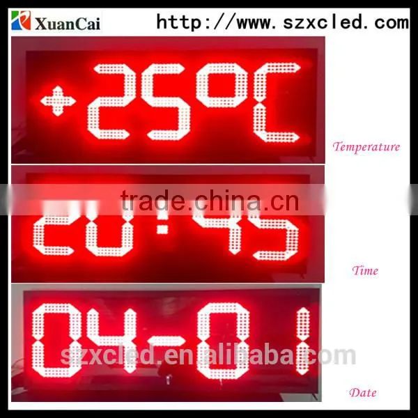 XUANCAI LED Temperature Indicator, Digital Thermoscope, LED Temperature Sign, Temperature Led Display