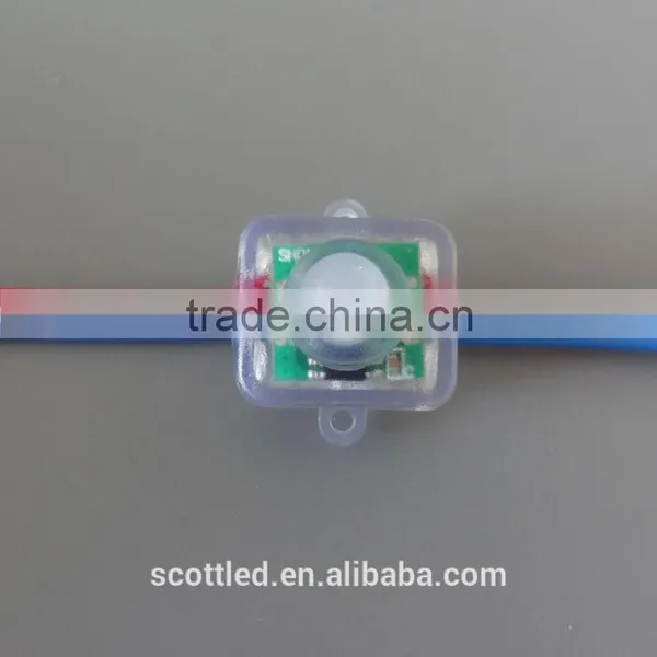 WS2811 DC12V Square Type 12mm Led Pixel String Light RGB Color;50pcs a String photo-4