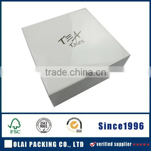 White Shiny Wooden Box for Tea photo-3