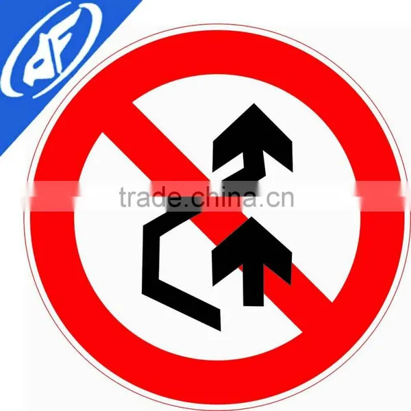 Reflective Adhesive Forbid Pedestrian Through Road Sign photo-6