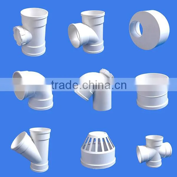 Good Quality Plastic Pipe Fitting / PVC Pipe and Fittings PVC Water Pipe Fitting photo-3