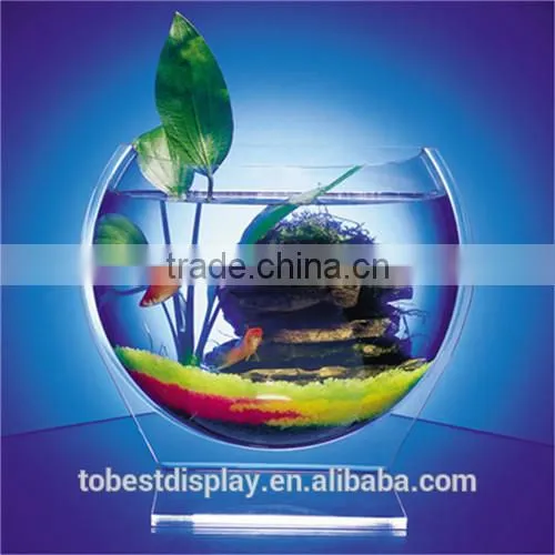 Luxury Deskto Mini Customized Wholesale Acrylic Fish Bowls/acrylic Fish Tank/acrylic Fish Aquarium
