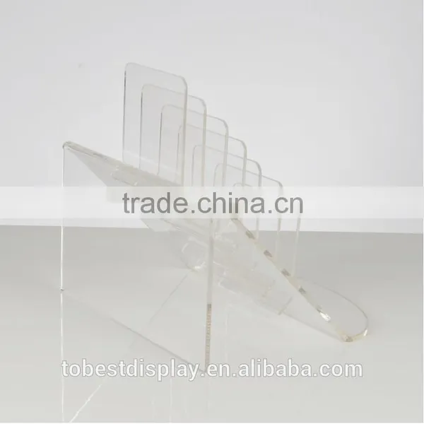 Innovative Design 7 Slots Acrylic Card Holder,acrylic Leaflet Holder,acrylic Brochure Holder photo-3