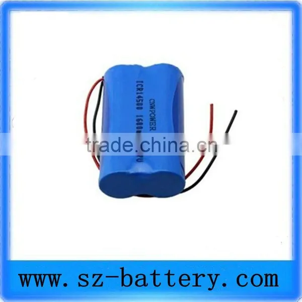ICR14500 1600mah 3.7V Li-ion Battery Pack