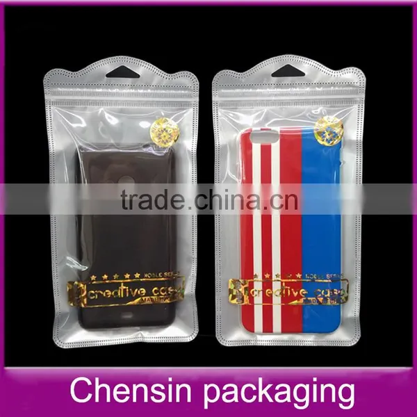 Cellphone Case Plastic Packaging Sleeve Poly Zipper of the Hot Stamping Print photo-5