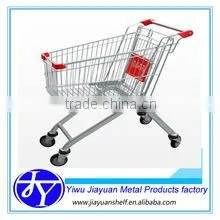 Zinc-plating Steel Shopping Trolley Equipment for Supermarket