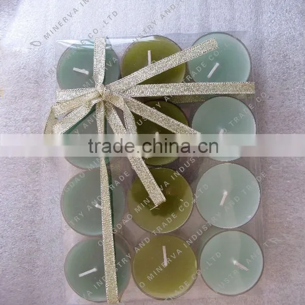 Green Color Tealight Candle