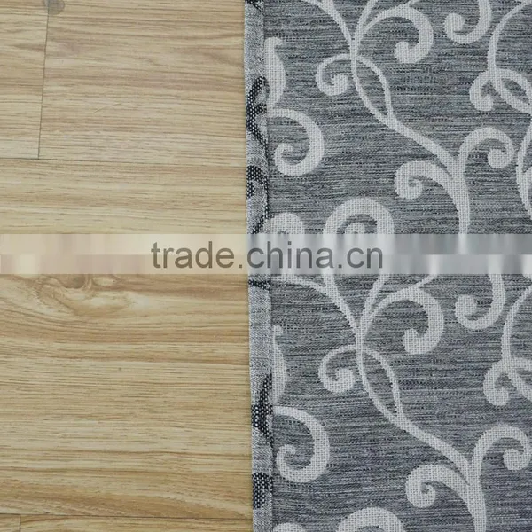 New Arrival Small Branches100% Polyester Linen Like Jacquard Curtain Fabric photo-5