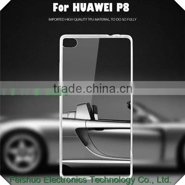 For Huawei P8 Max Ultra Thin TPU Case , Soft Clear Tranparent Crystal Gel Silicone Back Cover Case For Huawei P8 Case photo-4