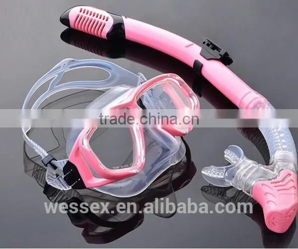 Yellow Dive Mask and Snorkel,silicone Dive Mask,dive Equipment photo-2